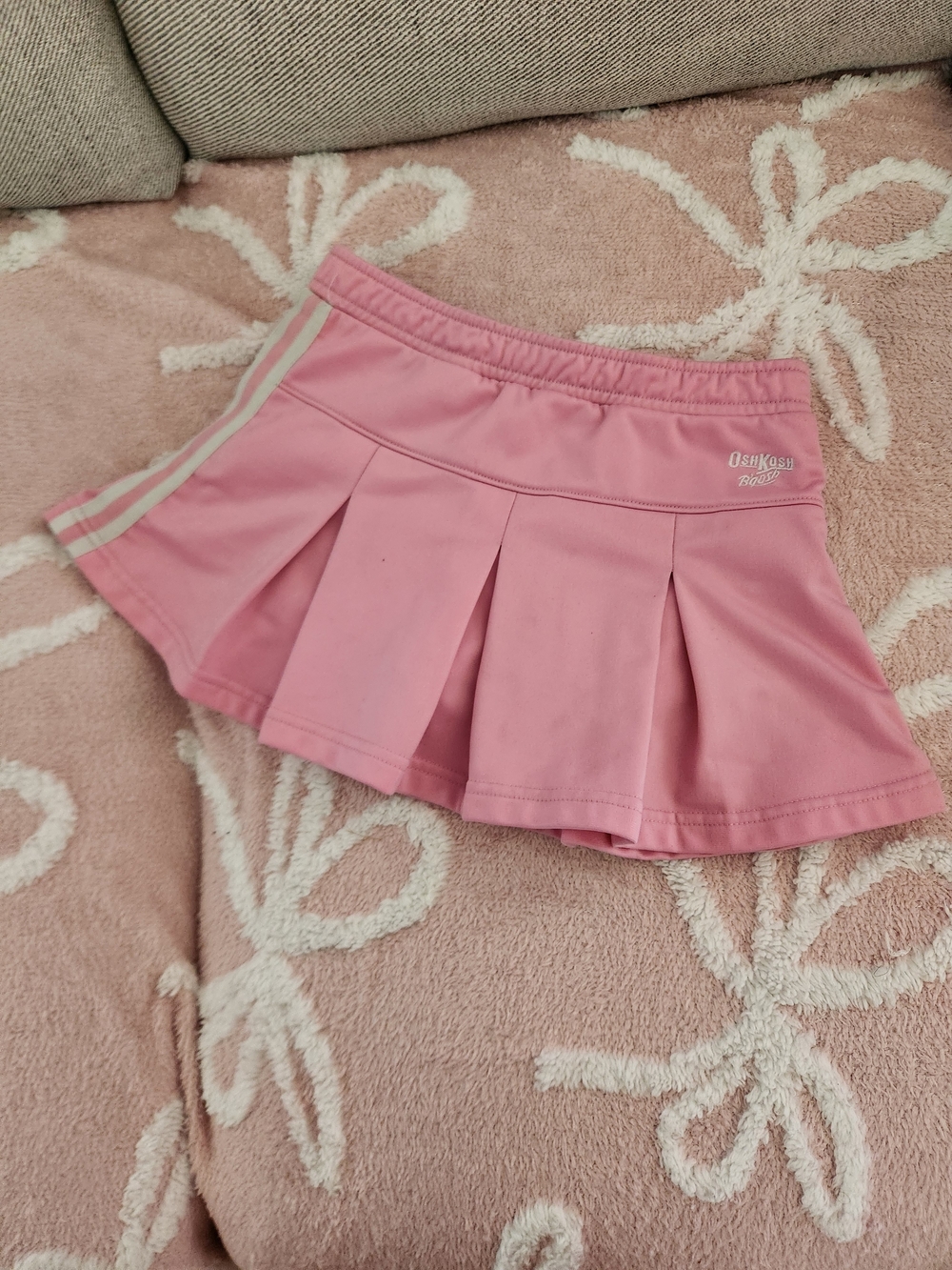 Pink Knit Skirt with Logo Embroidery OshKosh B'gosh